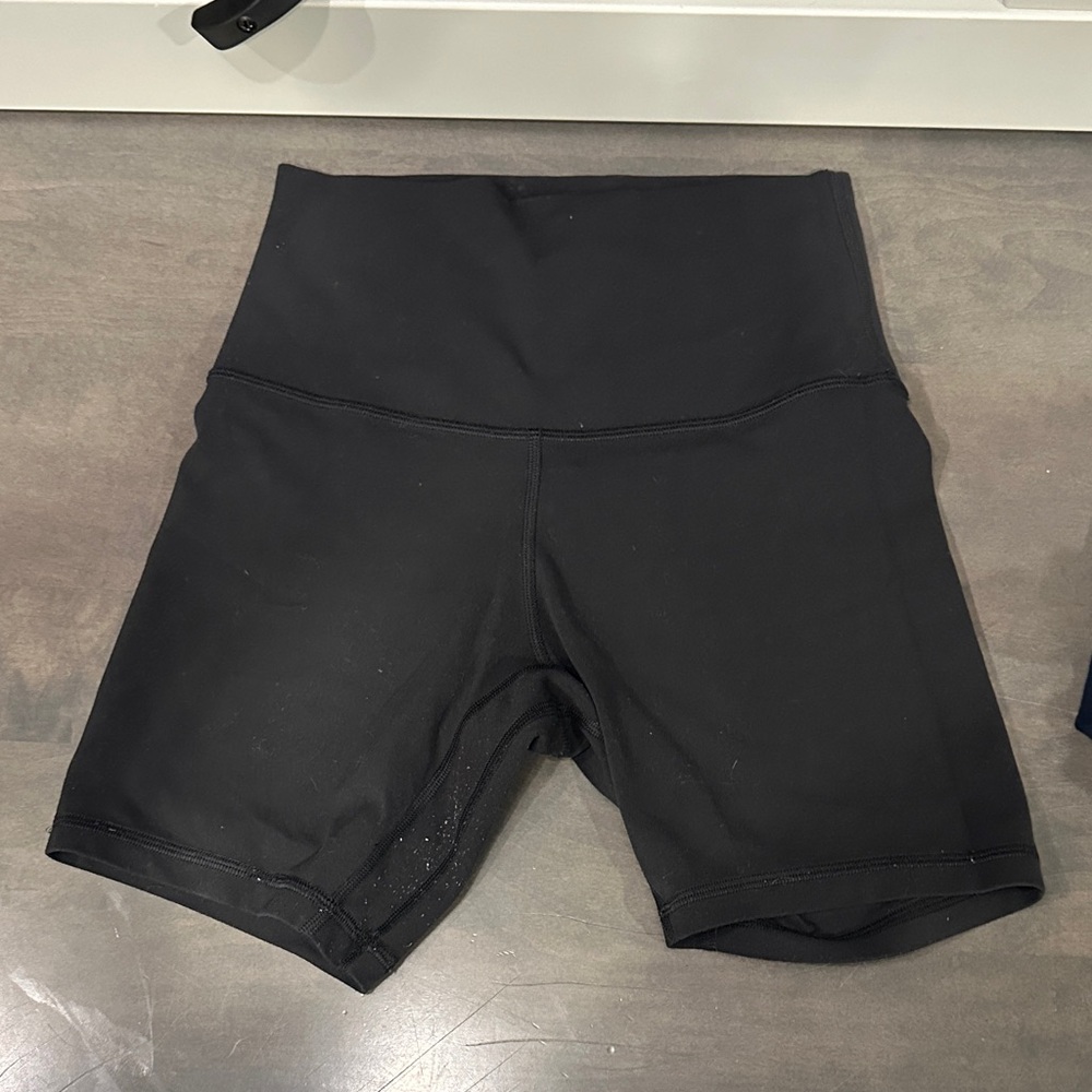 lululemon athletica Black High-Rise Bike Shorts